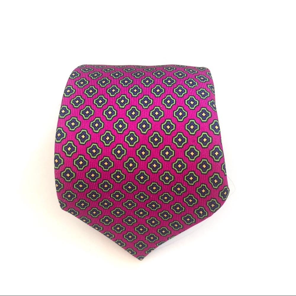 Vibrant Green and Pink Tie Accessories
